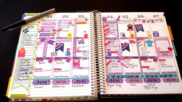 julia planner spread