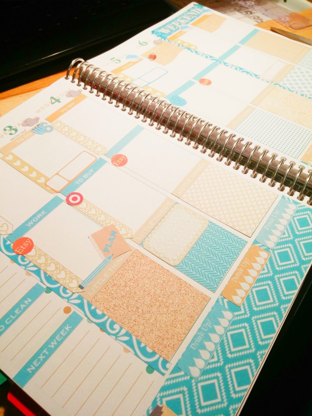 Jennifer's planner spread.