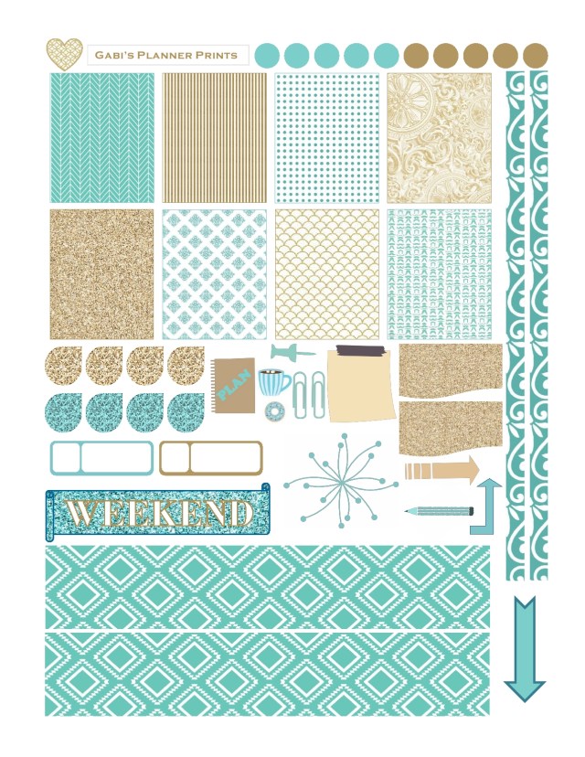 November Sparkle Sticker Set-